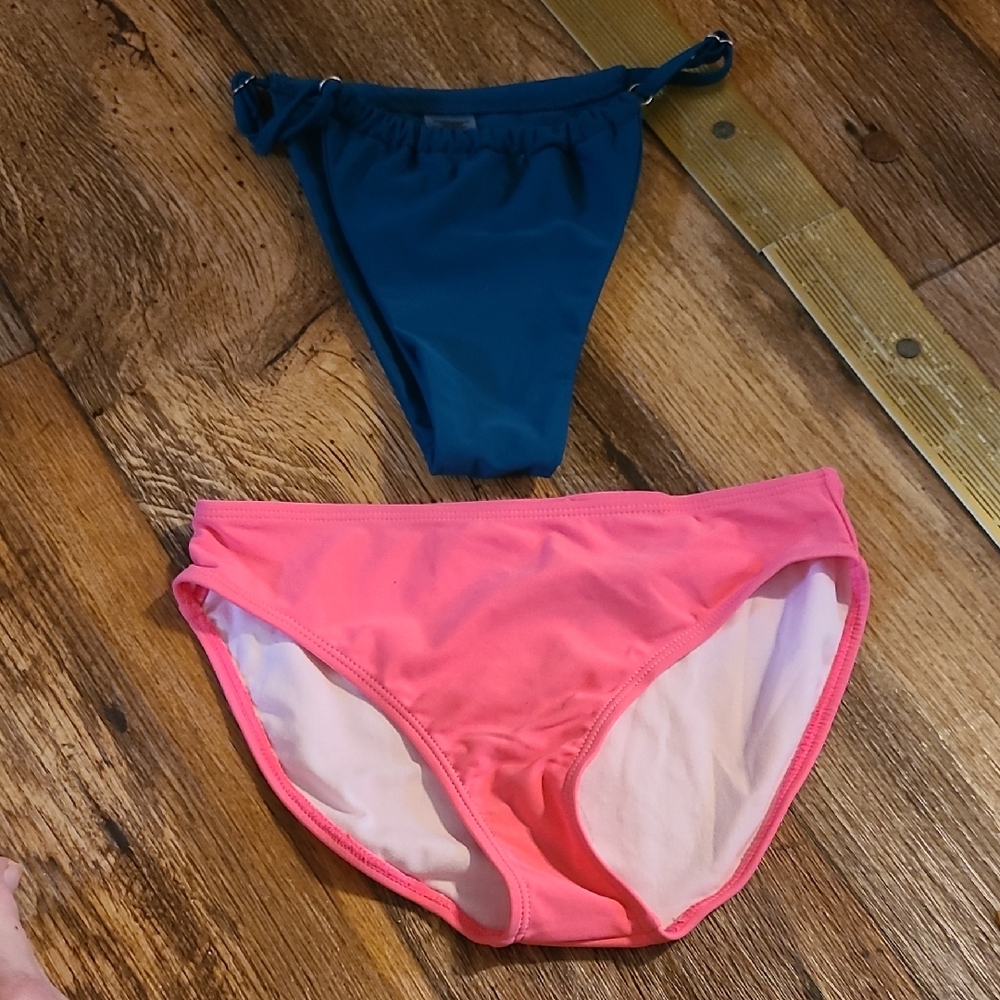 Blue and Pink Bikini Bottoms
